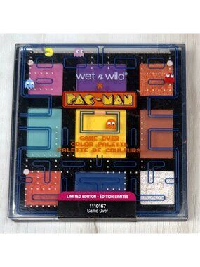 WET N WILD x PAC-MAN Limited Edition 9-Color Eyeshadow Palette GAME OVER NIP NEW